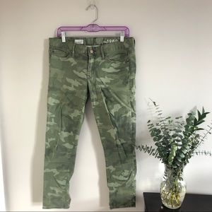 Gap Always Skinny green camo pants sz 30